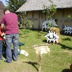 Wildschweinschießen für Kinder im Keltendorf